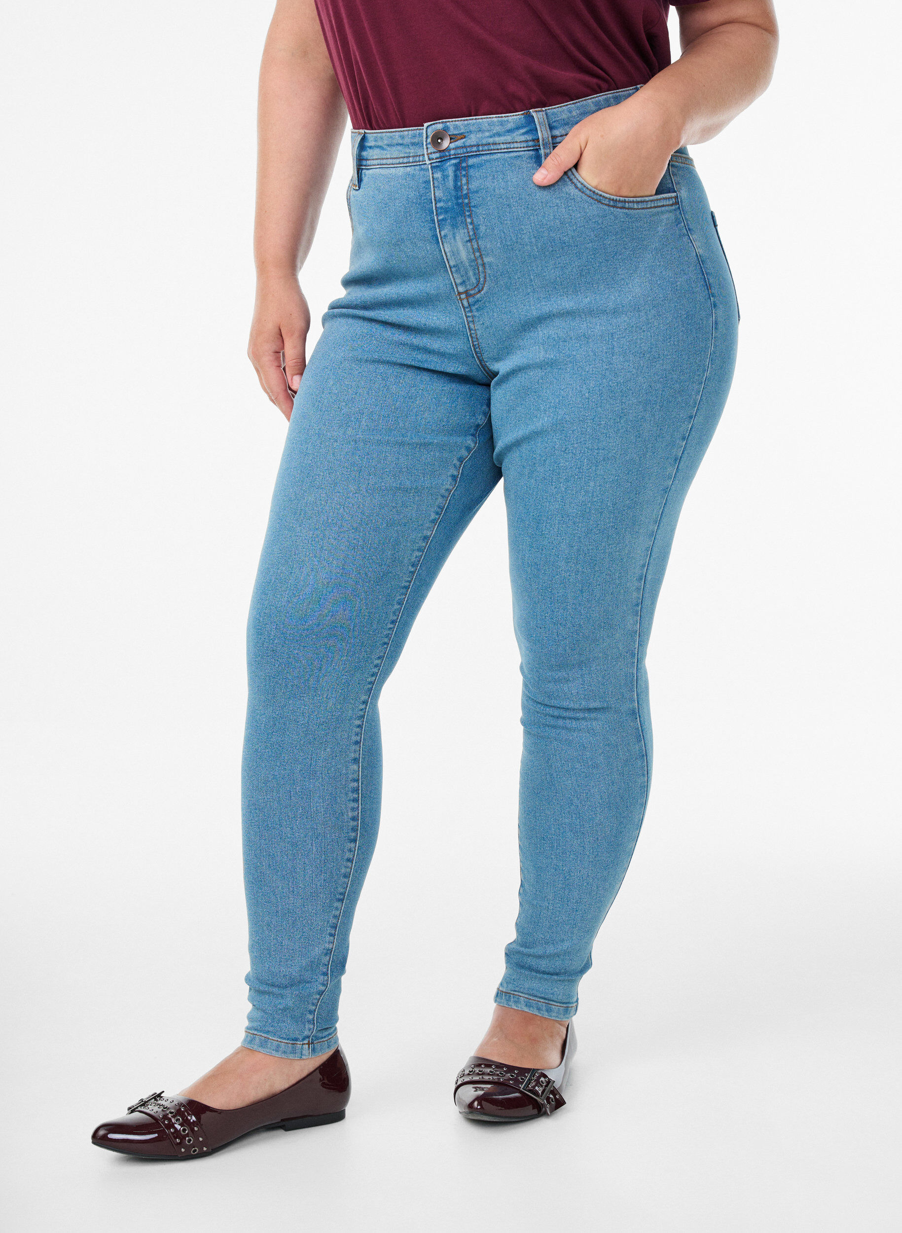 ZizziJeans avec coupe super slim, Bleu Clair, Model image number 2