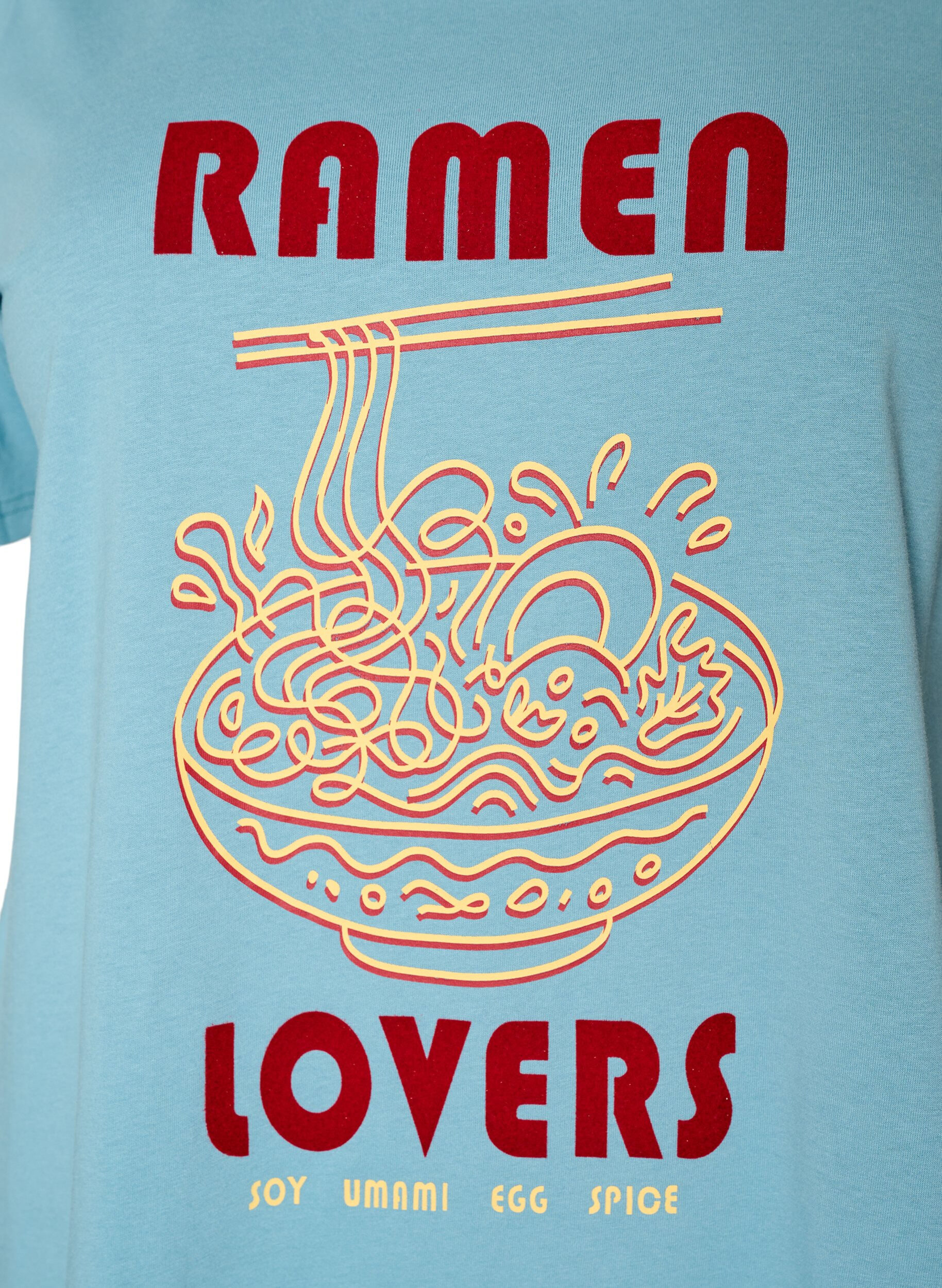 ZizziT-shirt en coton avec imprim&eacute;, Bleu, Packshot image number 2