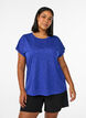 T-shirt d'entra&icirc;nement ample &agrave; manches courtes, Violet, Model image number 0