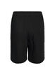 Short ample en mousseline de coton taille haute, Noir, Packshot image number 1