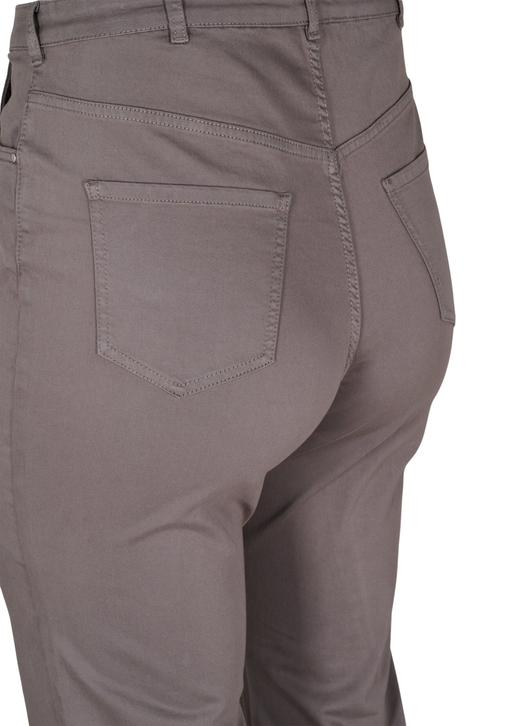 Zizzi Jean &eacute;vas&eacute; &agrave; taille ultra haute, Gris anthracite, Packshot image number 3