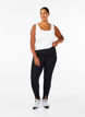 Leggings en viscose avec fentes sur le devant, Black, Model image number 2
