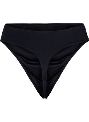 String bikini à taille normale, Black, Packshot image number 1