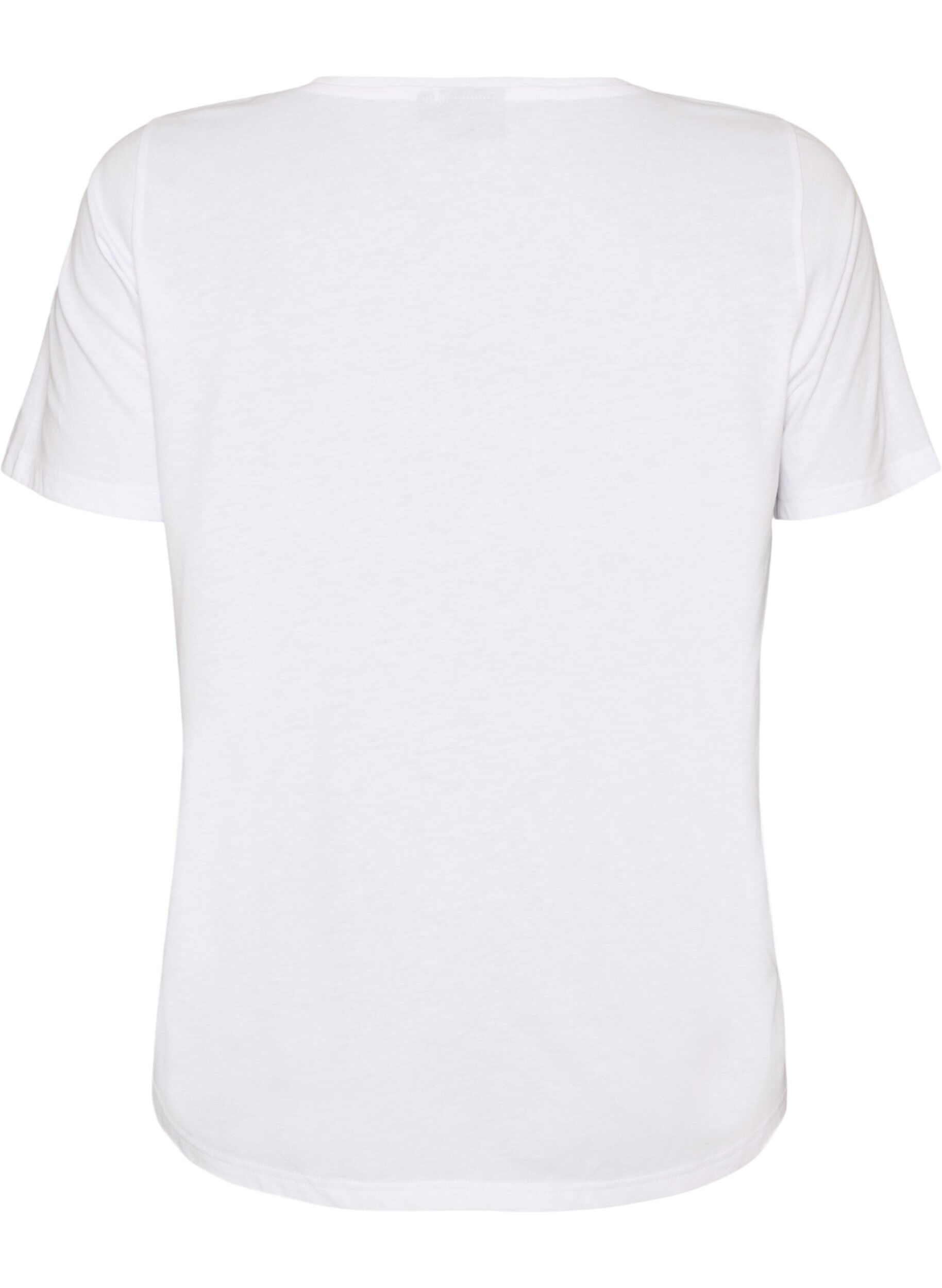 ZizziT-shirt imprim&eacute;, Blanc, Packshot image number 1