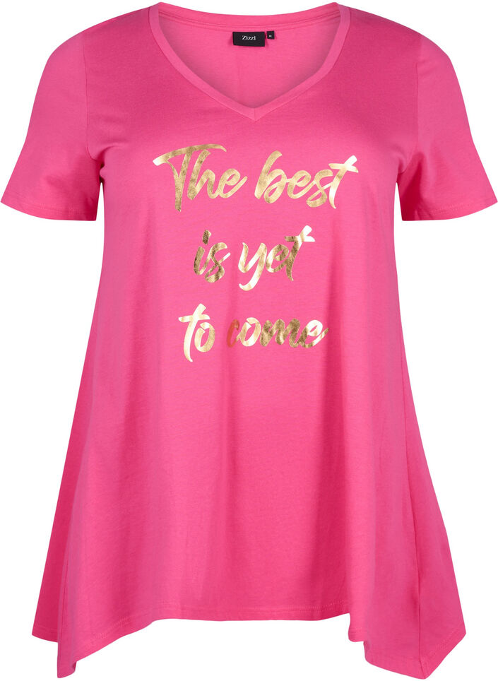 T-shirt en coton à manches courtes, Raspberry S. Best, Packshot image number 0