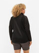 Cardigan de sport avec fermeture éclair et col montant, Black, Model image number 1