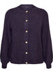 Cardigan en maille douce avec boutons dor&eacute;s, Violet, Packshot image number 0