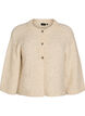 Cardigan en m&eacute;lange de laine avec manches trois-quarts, Beige, Packshot image number 0