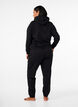 Sweat &agrave; capuche avec imprim&eacute;, Noir, Model image number 2