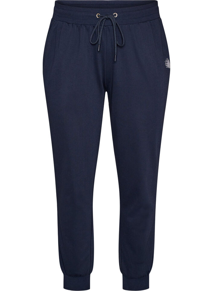 Pantalon de sport ample avec des poches, Bleu, Packshot image number 0