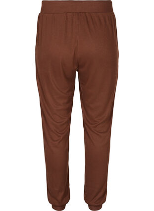 Pantalon avec poches et cordon de serrage, Dark Brown Mel. , Packshot image number 1