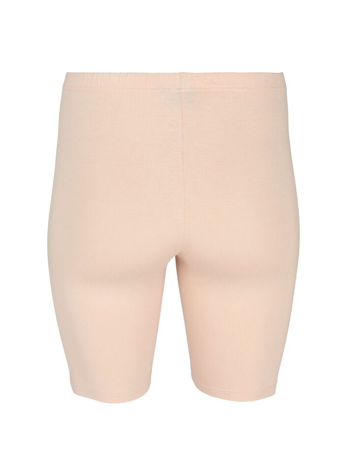 Short cycliste de base de couleur unie, Beige, Packshot image number 1