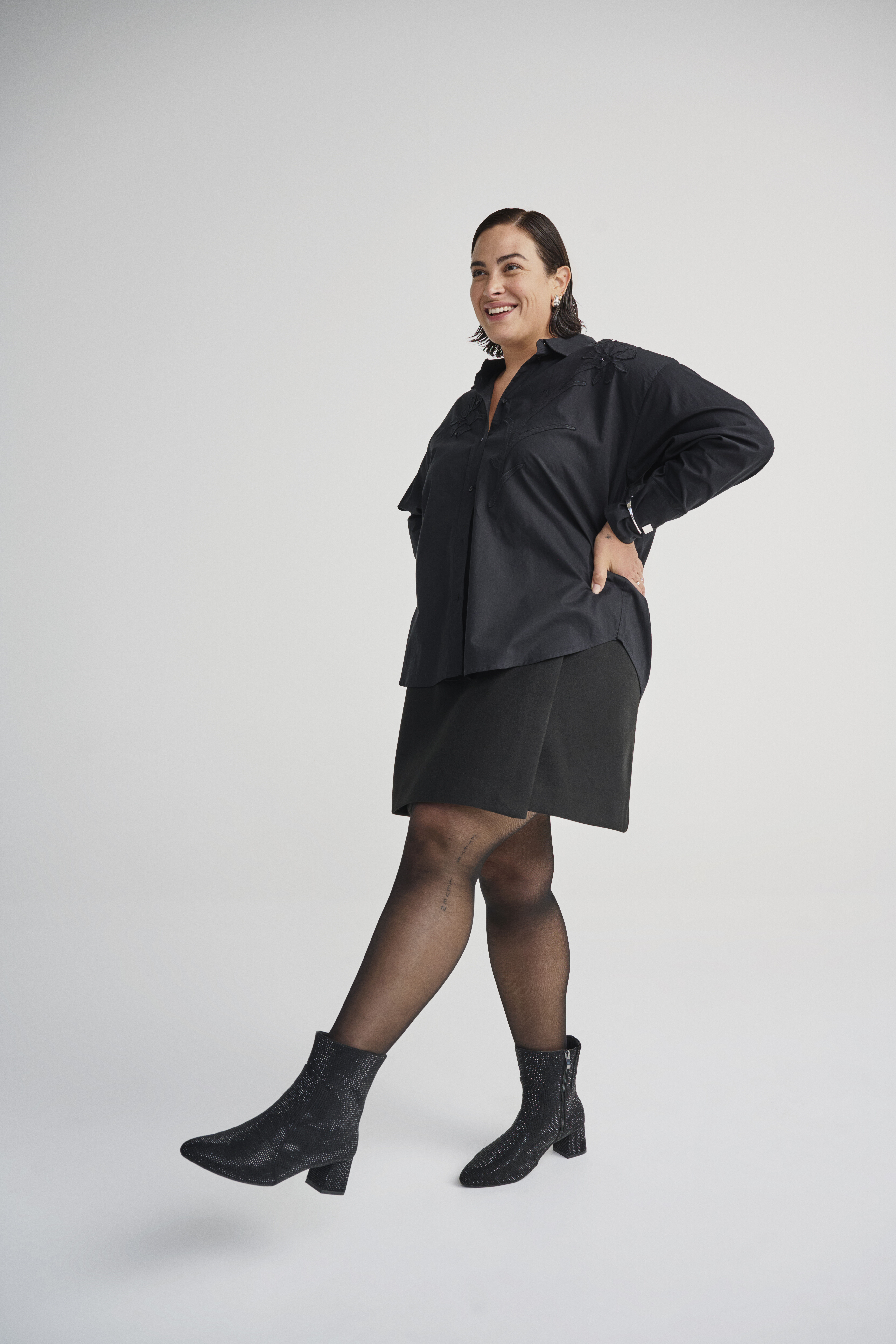 Zizzi Botte avec strass, , Model