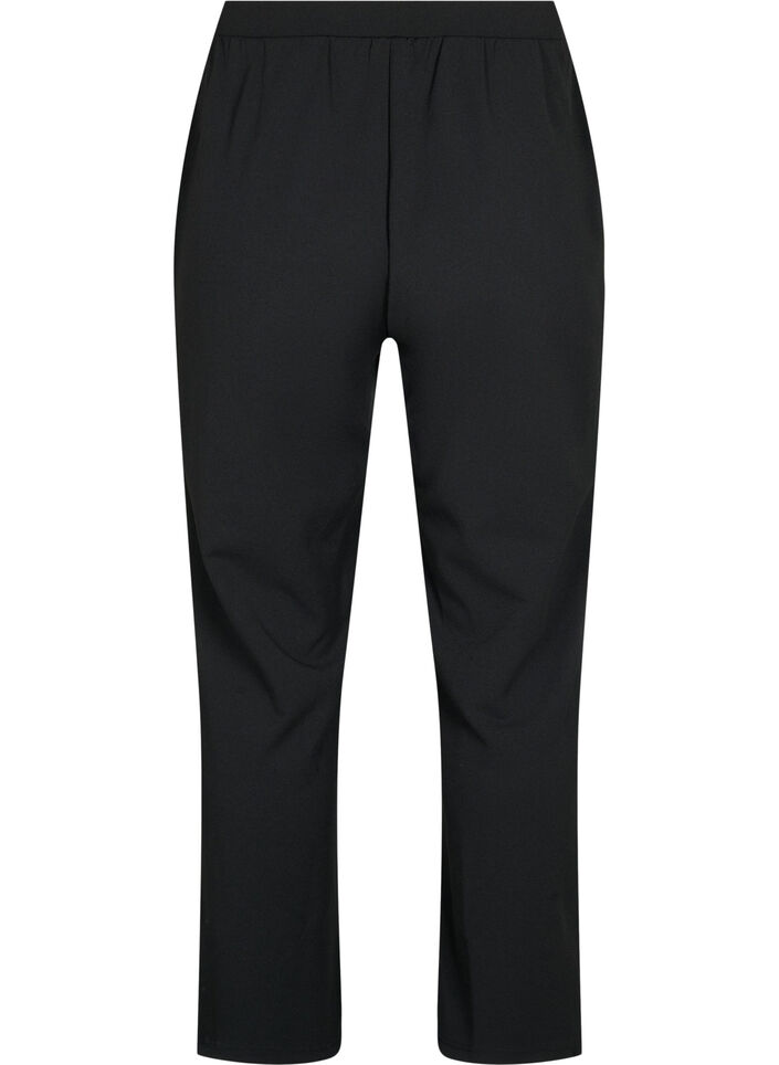 Pantalon &agrave; coupe droite, Noir, Packshot image number 1