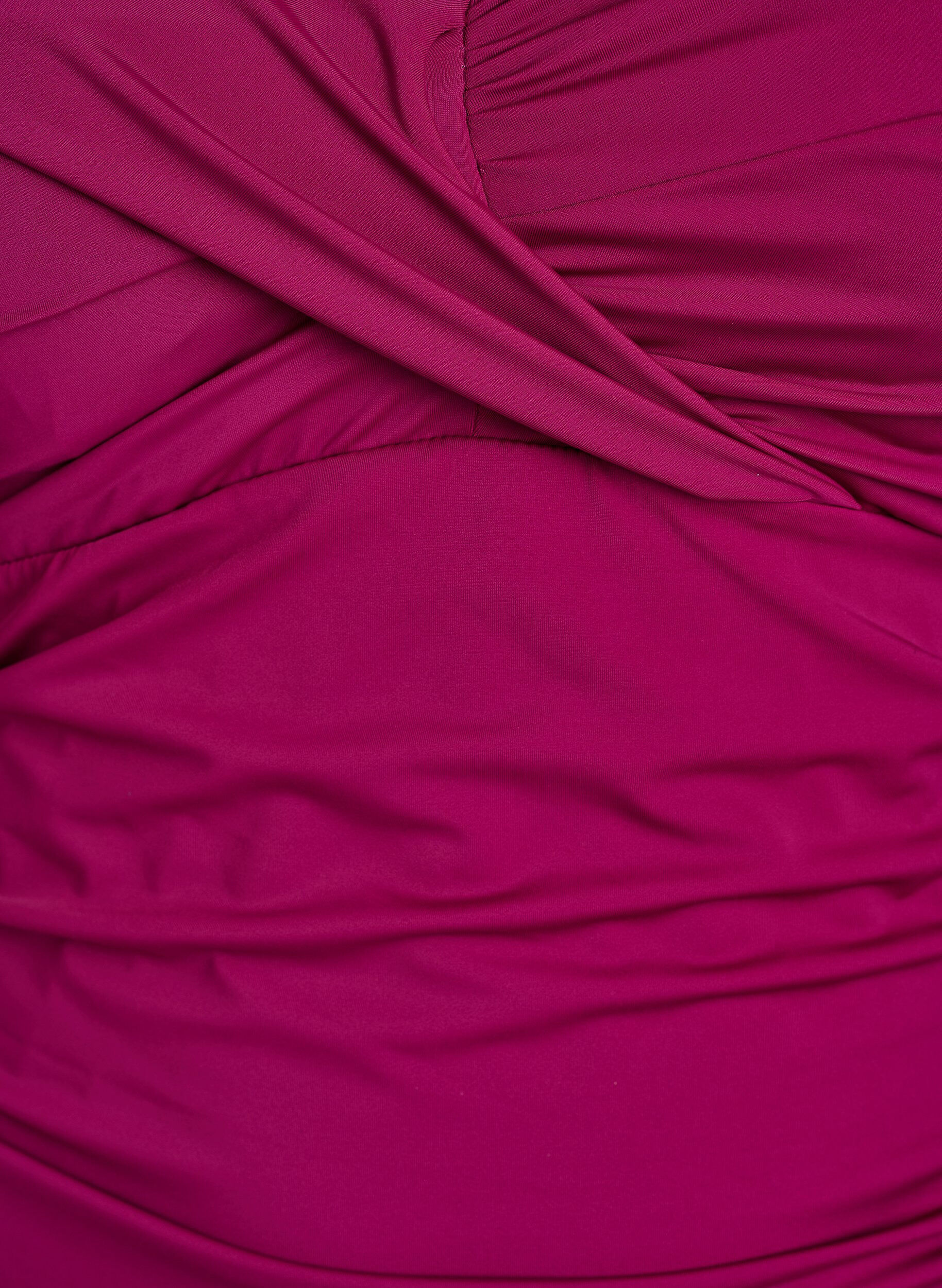 Zizzi Maillot de bain avec armatures et effet fronc&eacute;, Violet, Packshot image number 2