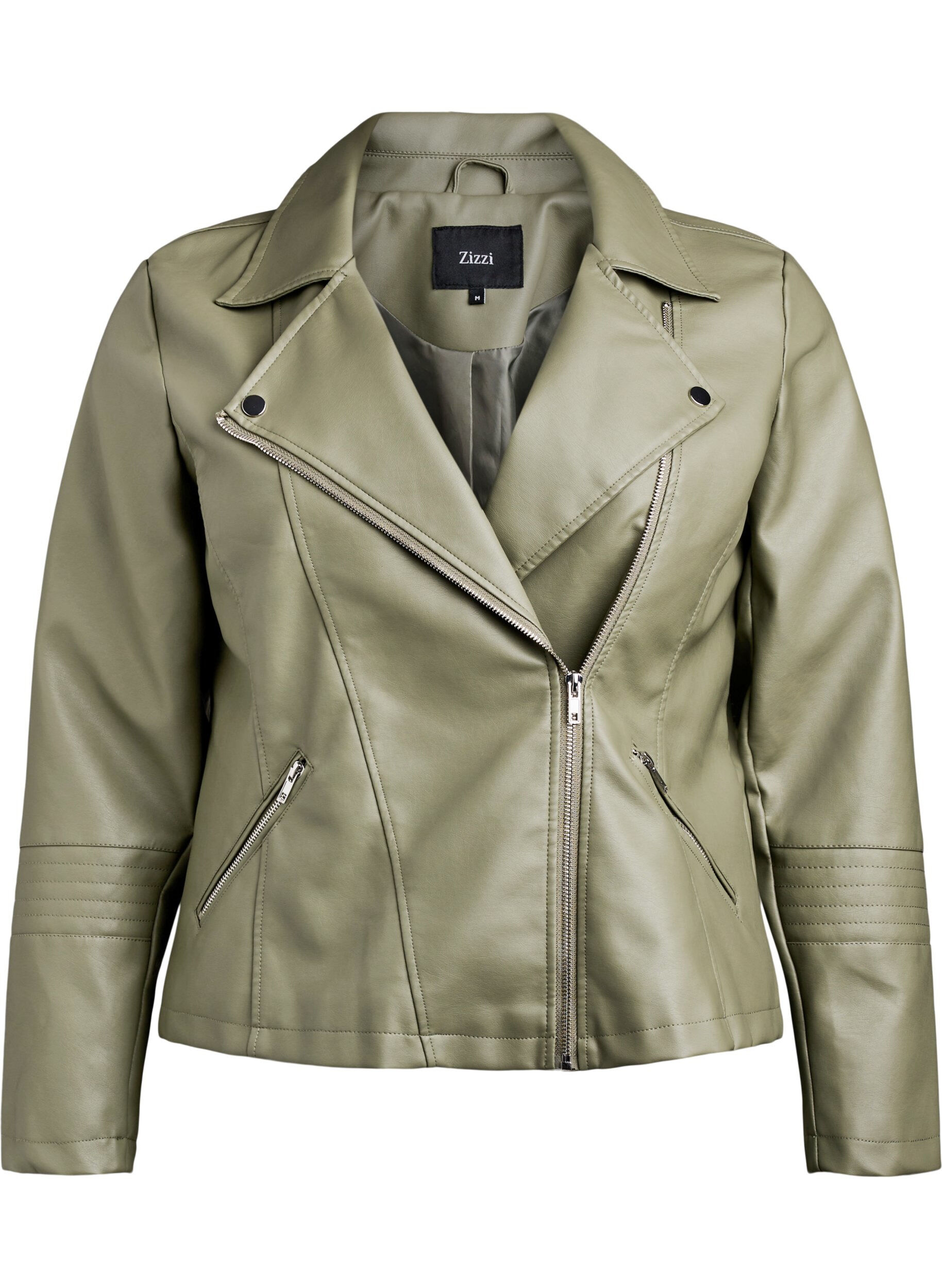 ZizziPerfecto en similicuir, Vert fonc&eacute;, Packshot image number 0