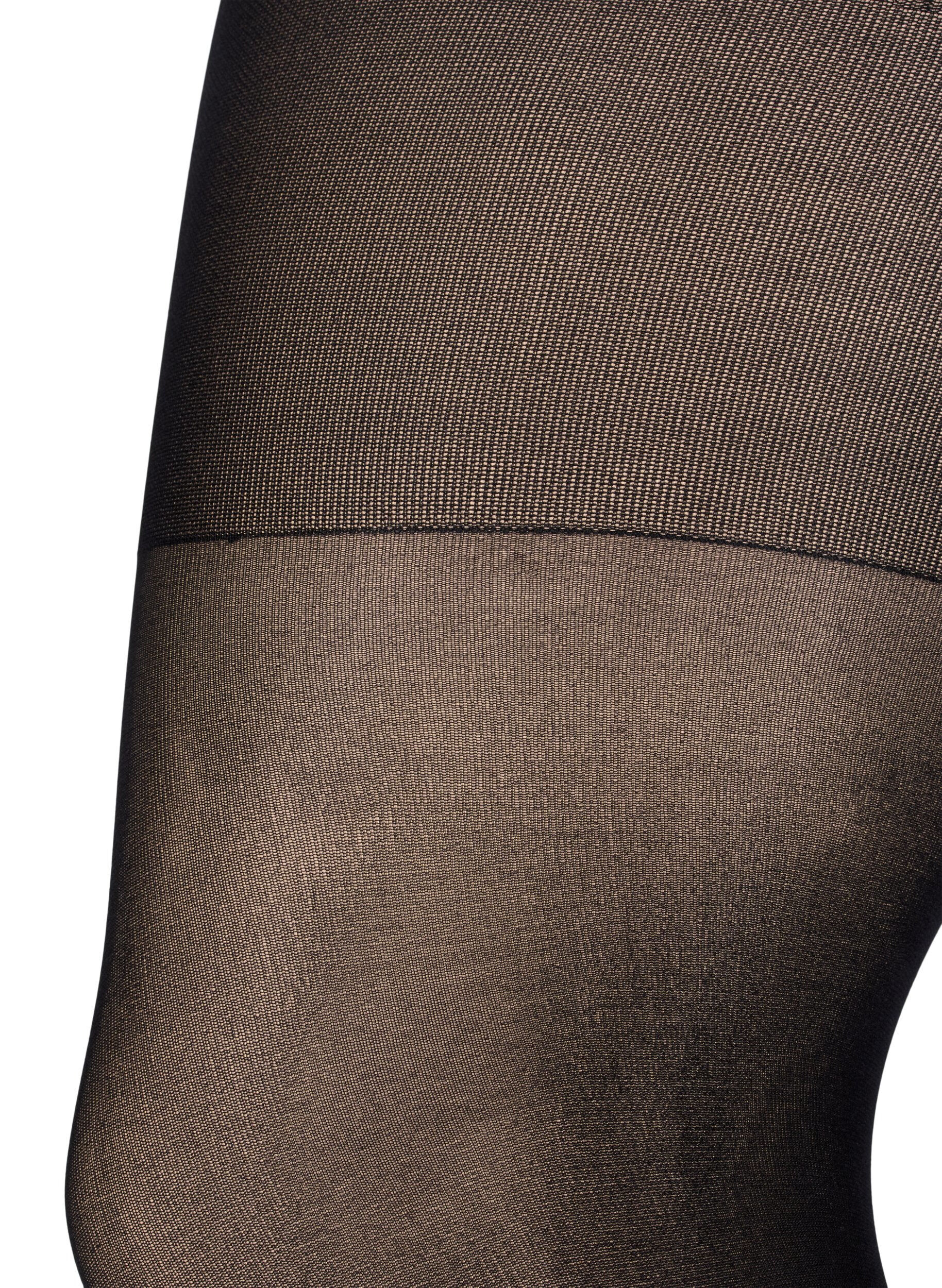 Zizzi Collants 60 deniers, Noir, Packshot image number 1