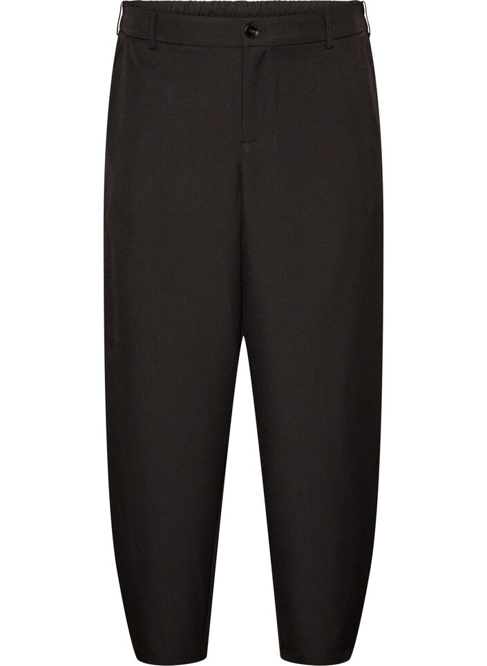 Pantalon barrel taille haute, Noir, Packshot image number 0
