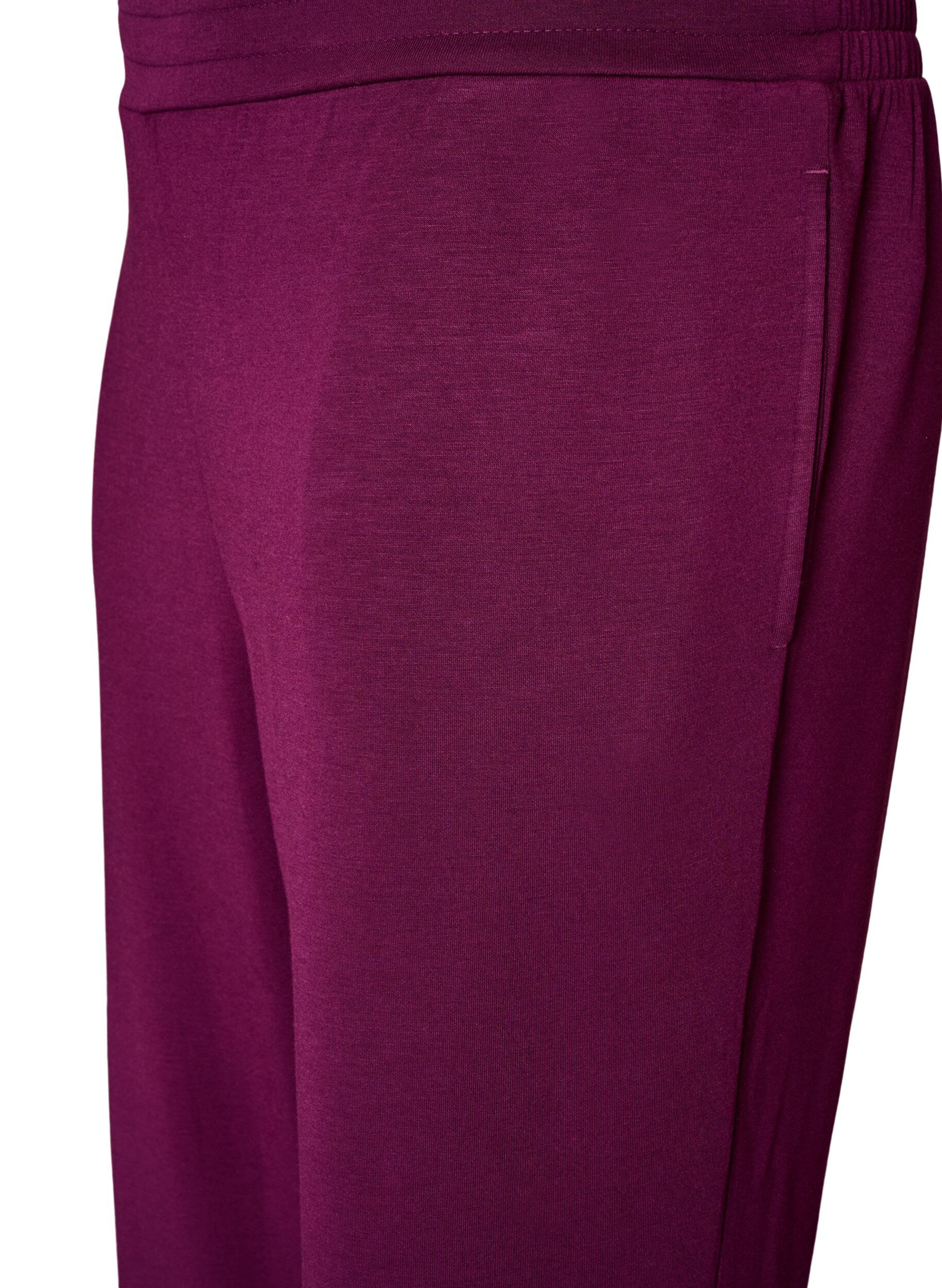 ZizziPantalon en jersey taille haute avec poches, Violet, Packshot image number 2