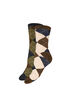 Lot de 2 paires de chaussettes &agrave; motif arlequin, Marron, Packshot image number 0