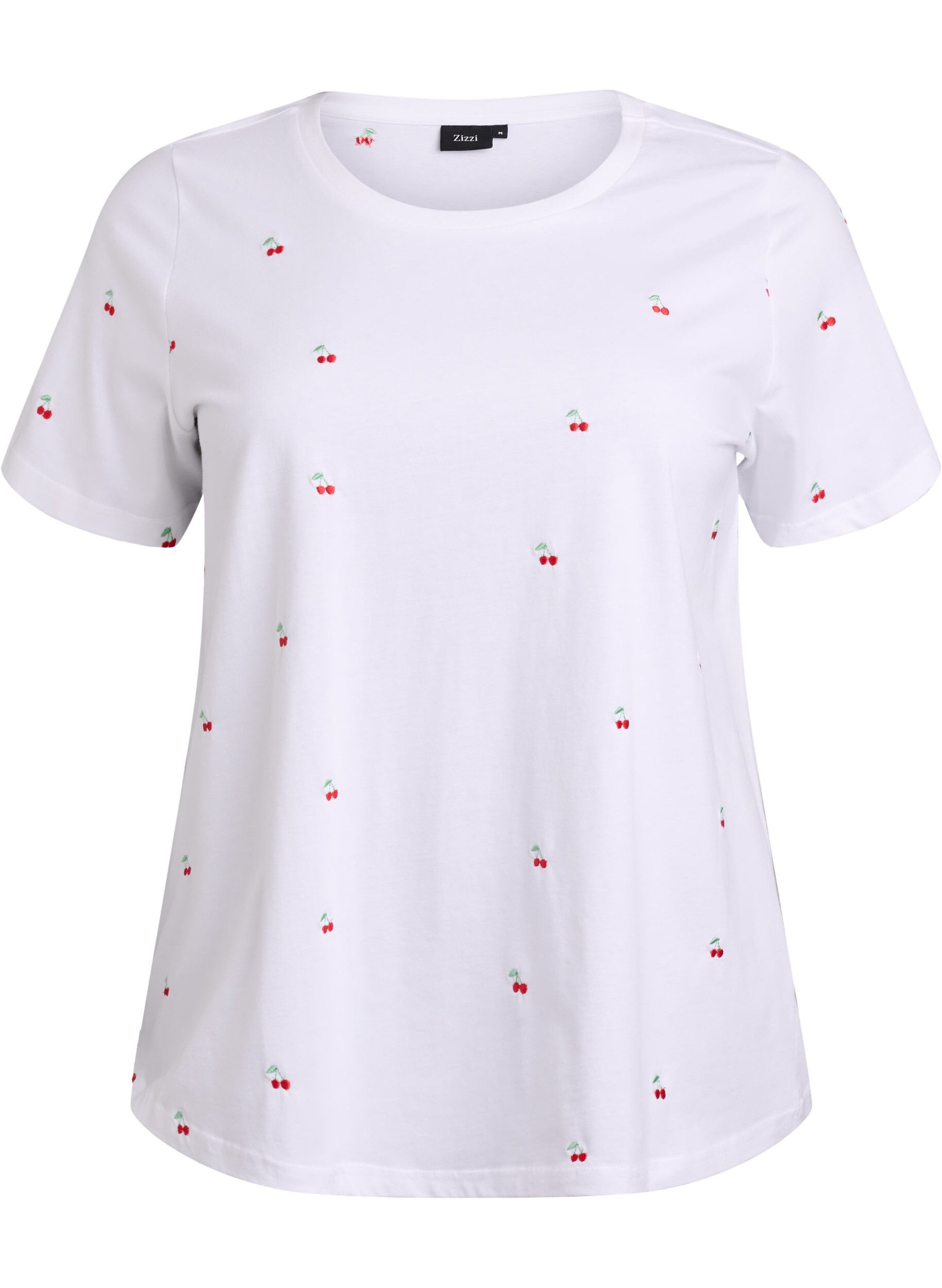 T-shirt en coton biologique avec motifs brod&eacute;s