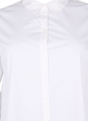 Chemise en coton longue, Bright White, Packshot image number 2