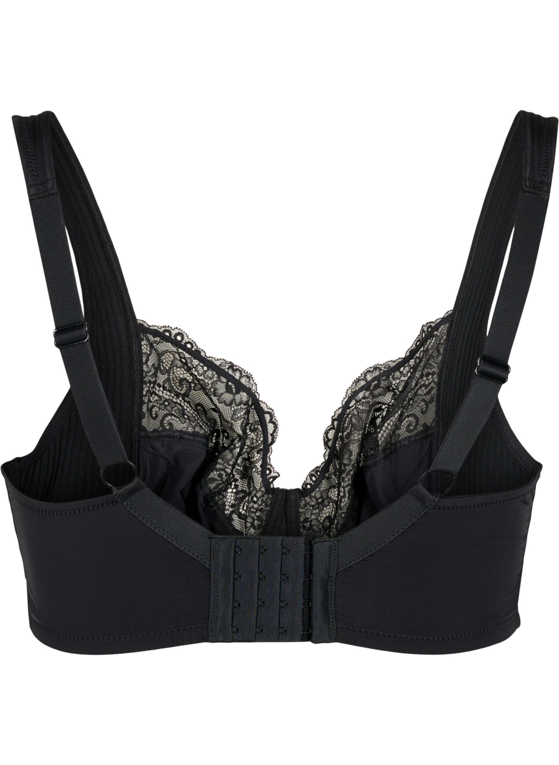 Zizzi Soutien-gorge int&eacute;gral avec bretelles rembourr&eacute;es, Noir, Packshot image number 1