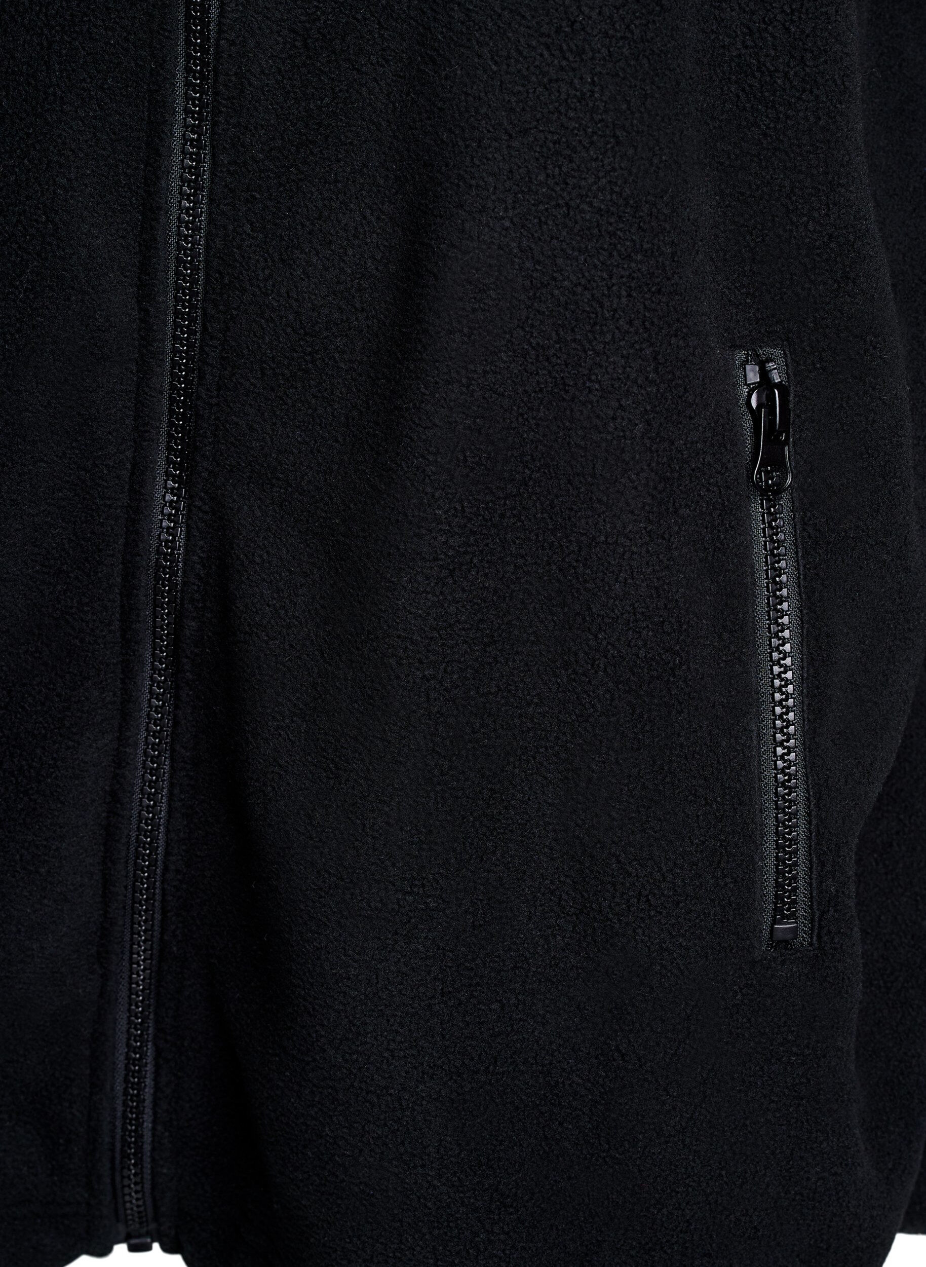 ZizziVeste en polaire avec poches, Noir, Packshot image number 3