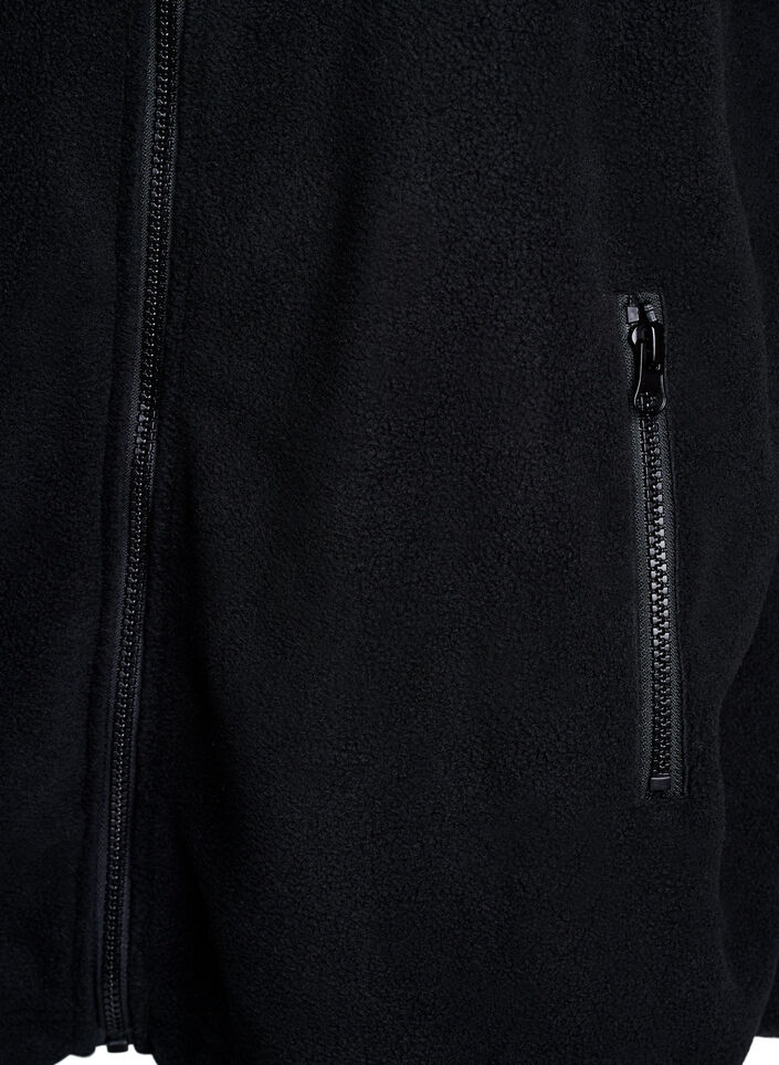 Veste en polaire avec poches, Noir, Packshot image number 3