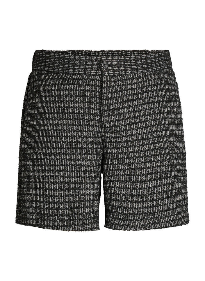 Short bouclé ample avec poches, Noir, Packshot image number 0