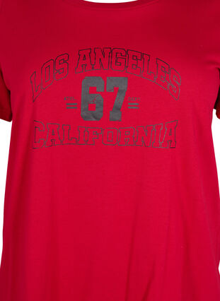 T-shirt en coton avec impression sur le devant, Tango Red LOS , Packshot image number 2