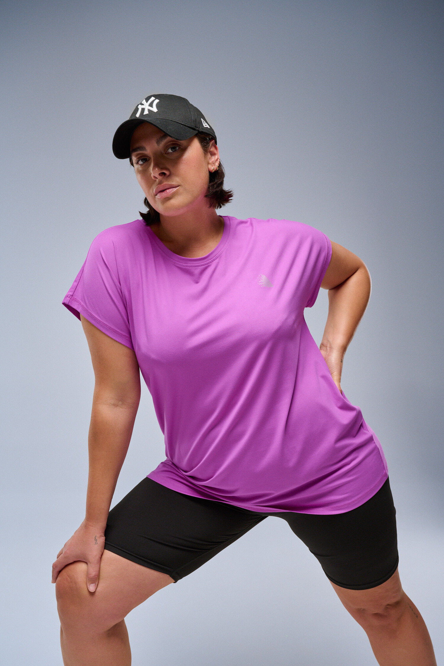 Zizzi T-shirt de sport violette, , Model