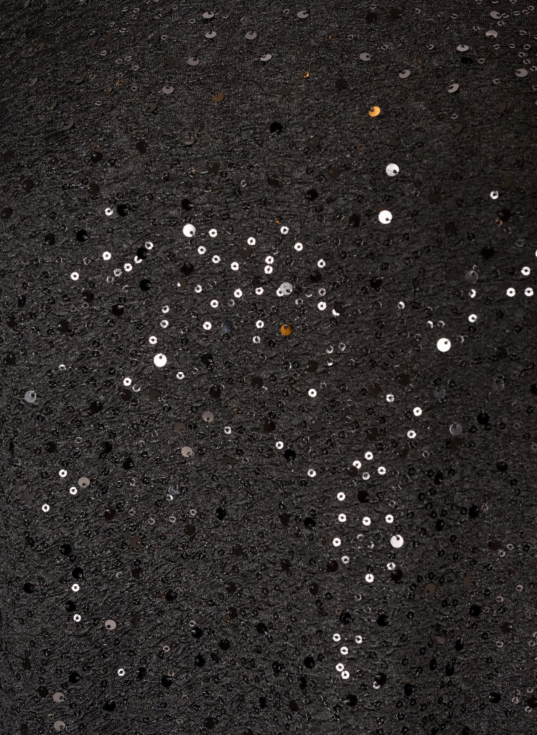 ZizziRobe courte en sequins &agrave; la coupe trap&egrave;ze, Noir, Packshot image number 2