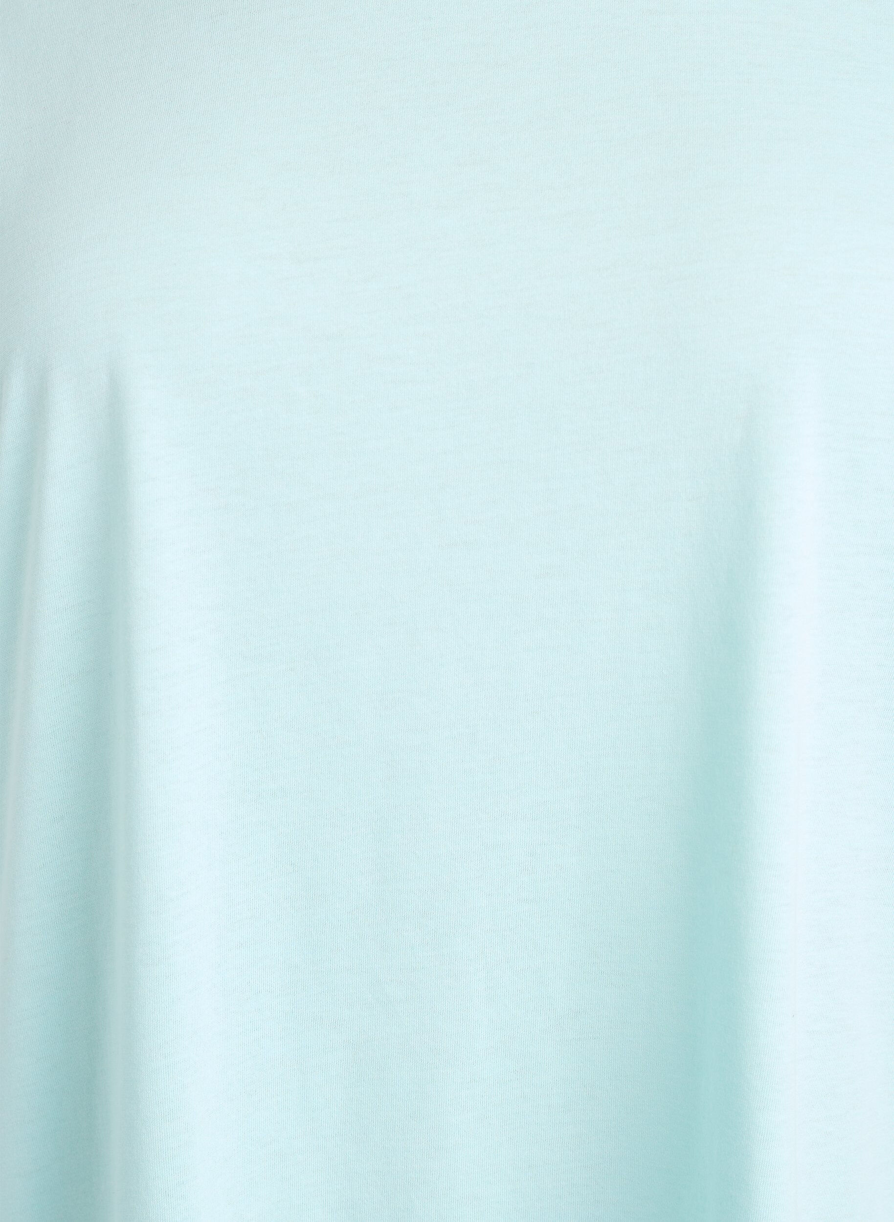 ZizziT-shirt &agrave; manches courtes en coton m&eacute;lang&eacute;, Turquoise, Packshot image number 2