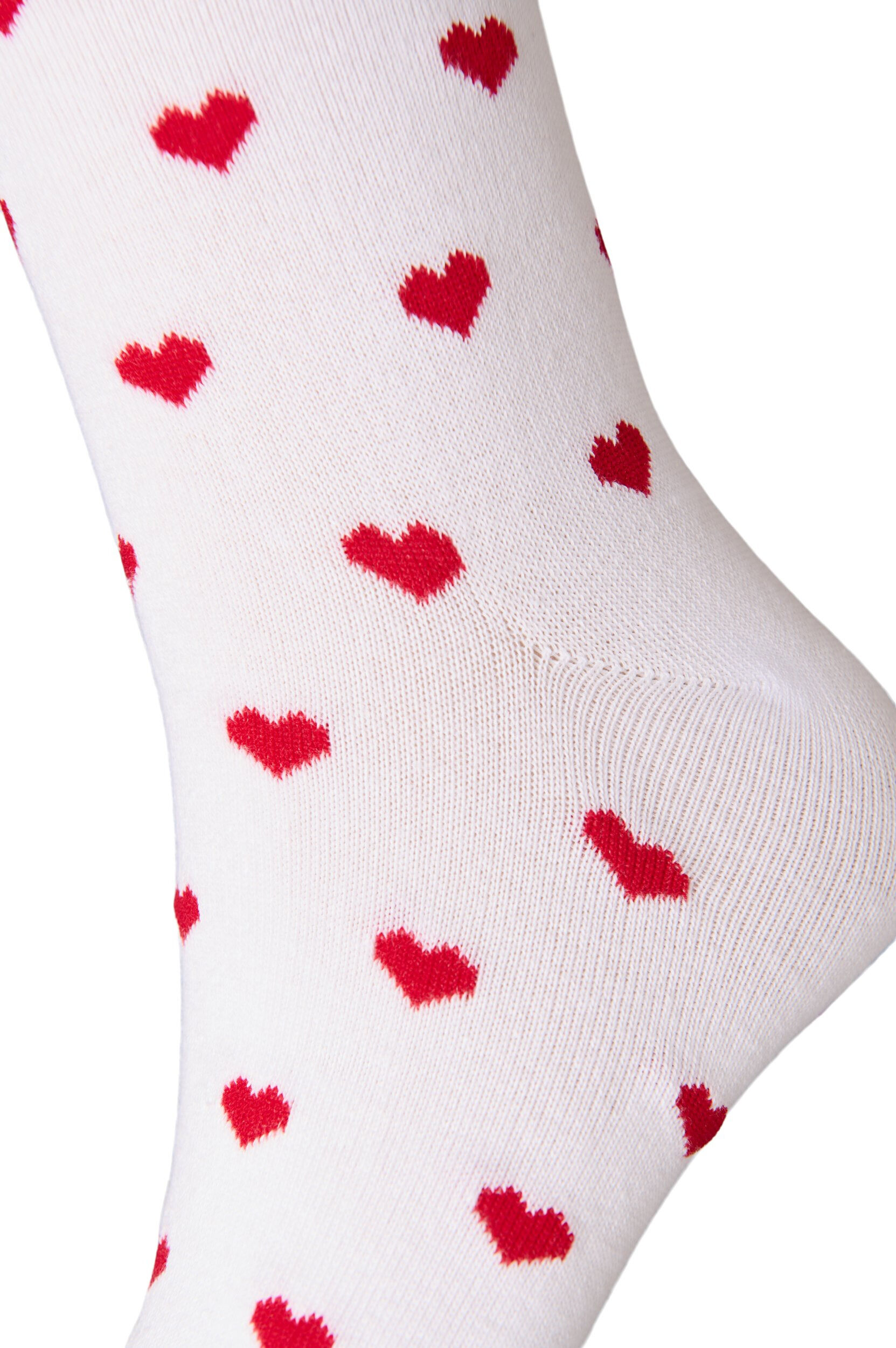 Zizzi Chaussettes en coton &agrave; motifs, Blanc, Packshot image number 2