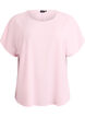 Blouse &agrave; manches courtes et encolure ronde, Rose, Packshot image number 0