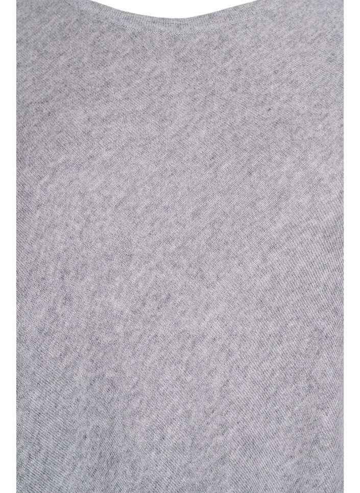 Poncho en maille fine, Gris, Packshot image number 2