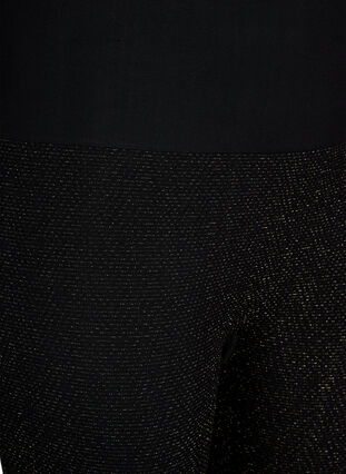 Leggings à paillettes sans couture, Black Gold Lurex, Packshot image number 2
