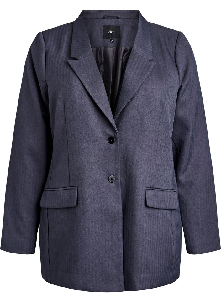Blazer classique avec poches, Gris anthracite, Packshot image number 0