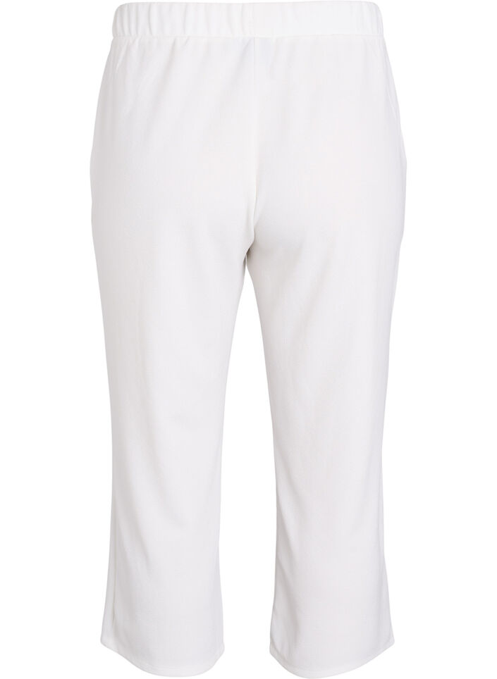 Pantalon ample en longueur 7/8, Blanc, Packshot image number 1