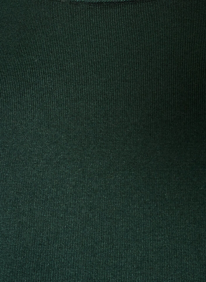 Blouse en fine maille &agrave; manches courtes, Vert fonc&eacute;, Packshot image number 2