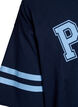 Robe T-shirt courte avec d&eacute;tails sport, Bleu, Packshot image number 4