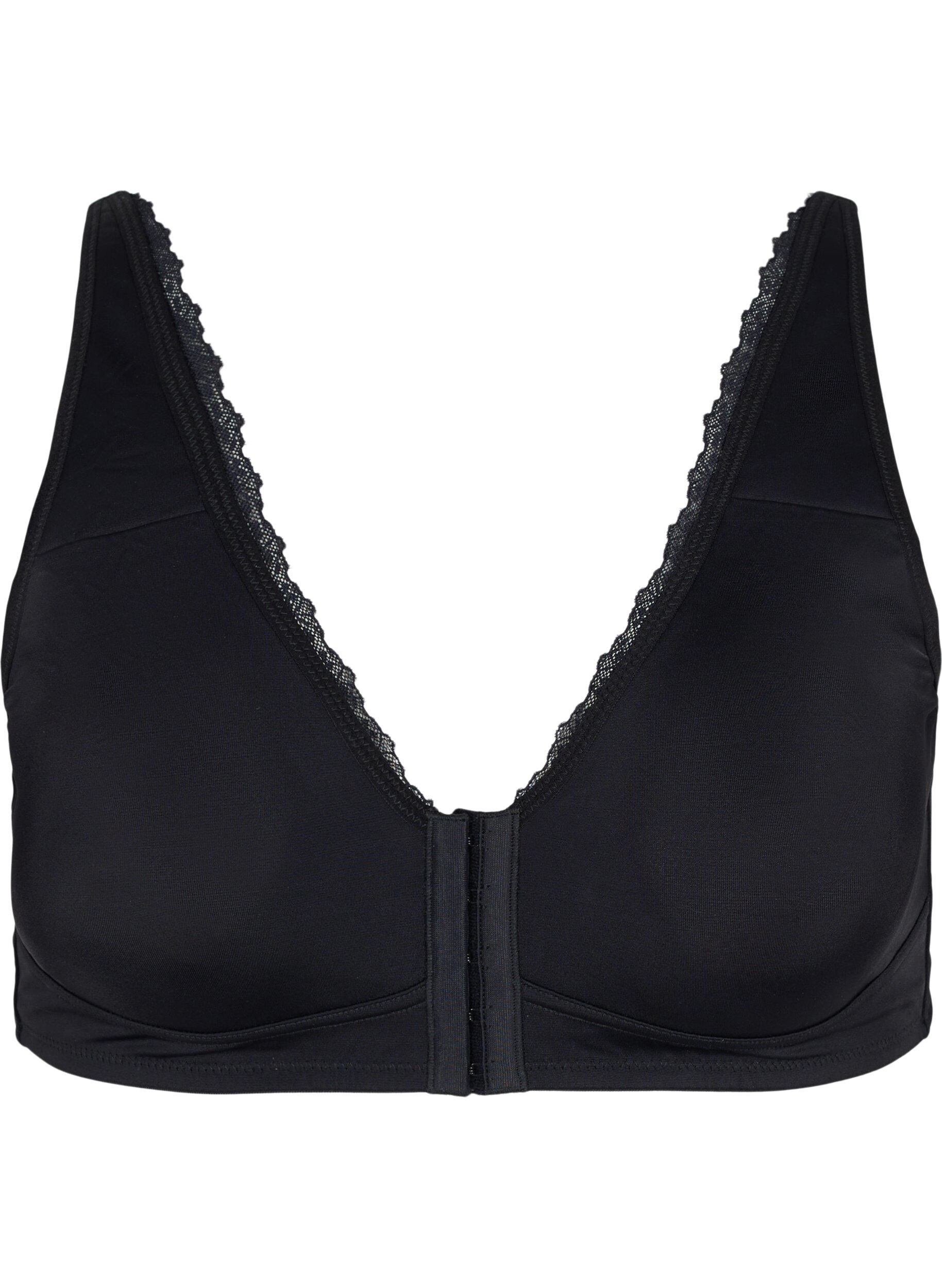 Zizzi Soutien-gorge avec fermeture frontale, Black, Packshot image number 0