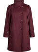 Manteau en laine avec col montant, Bordeaux, Packshot image number 0