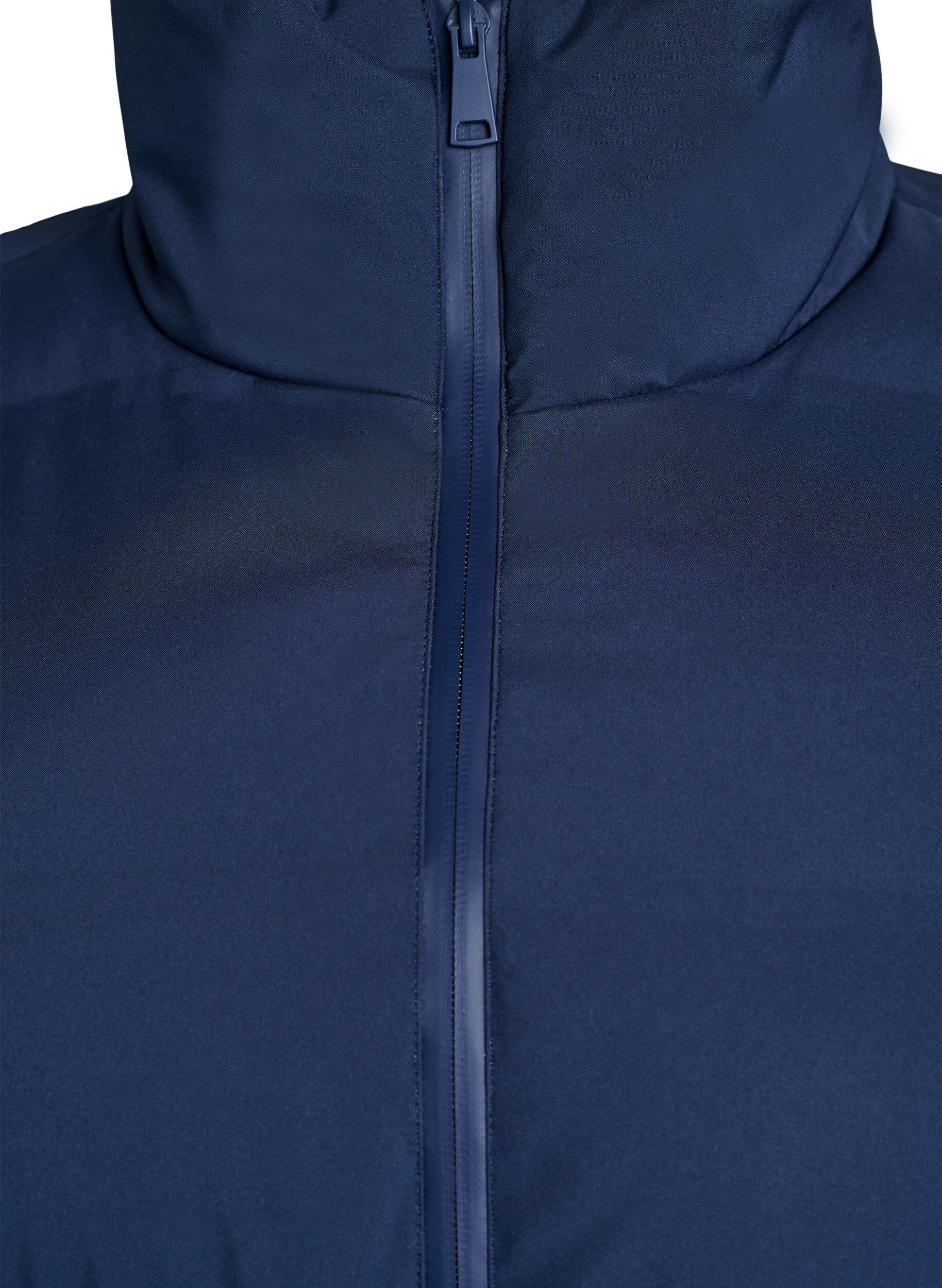 Zizzi Doudoune mi-longue avec taille ajustable, Bleu, Packshot image number 2