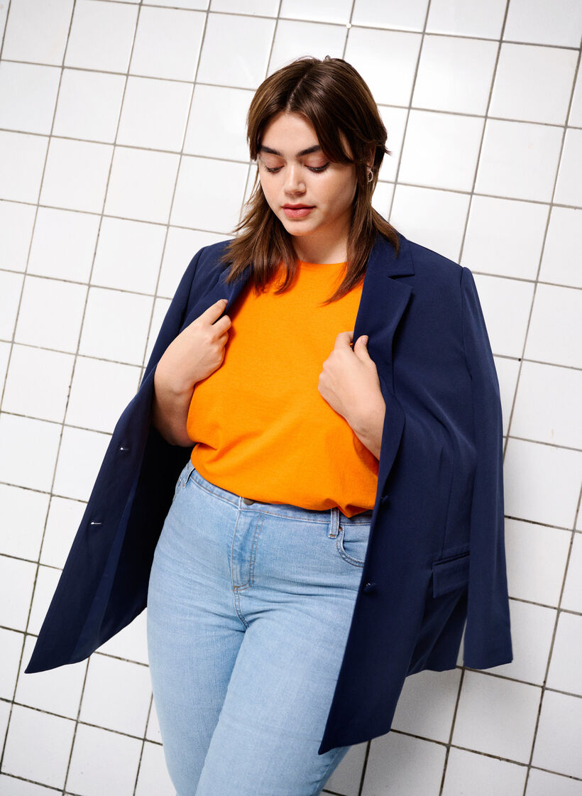 Blazer classique avec fermeture à boutons, Navy Blazer, Image image number 0