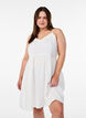 Robe de plage en coton avec des bretelles fines, Vanille, Model image number 0