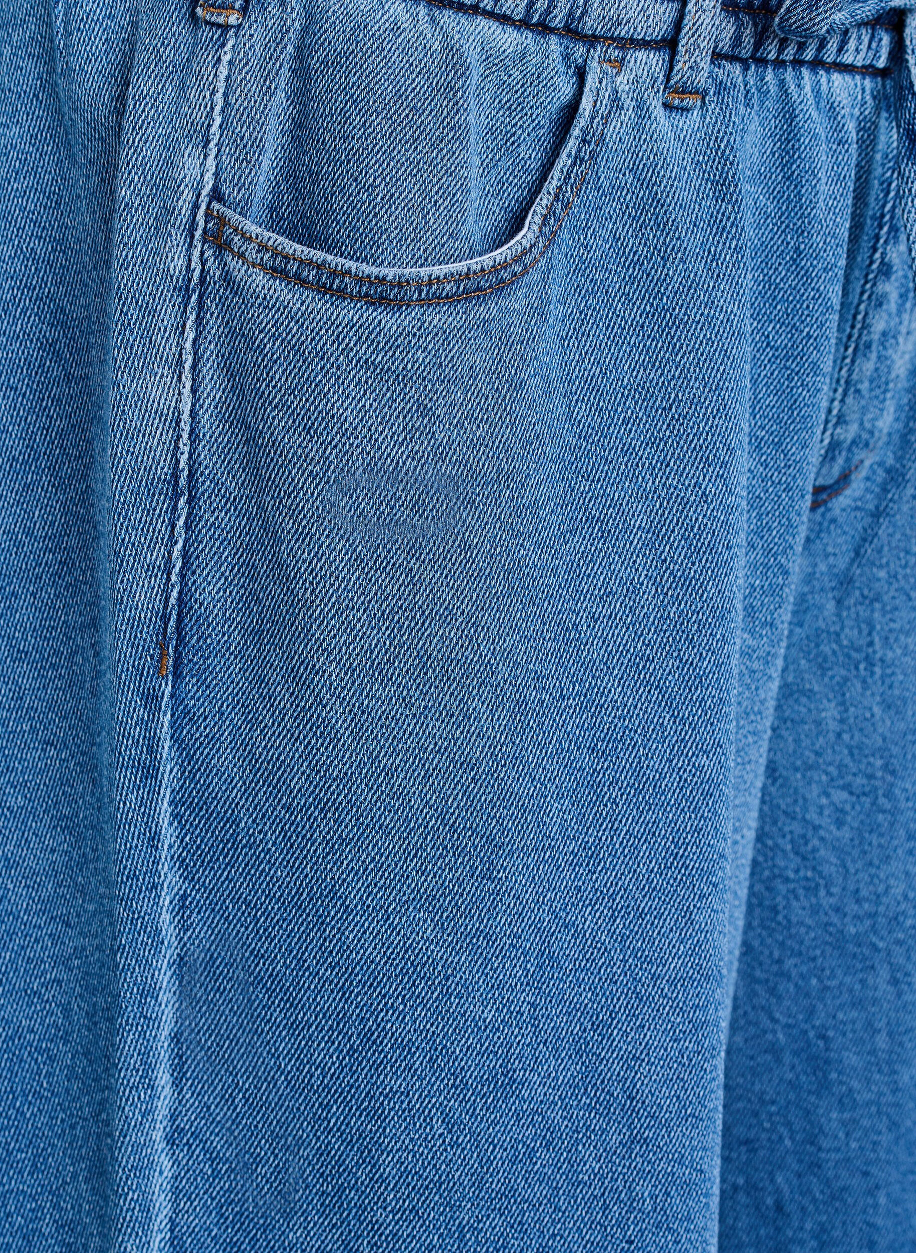 ZizziJean ample &agrave; ceinture &eacute;lastique et cordon de serrage, Bleu, Packshot image number 2