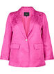 Blazer jacquard ton sur ton en viscose, Rose Violet, Packshot image number 0