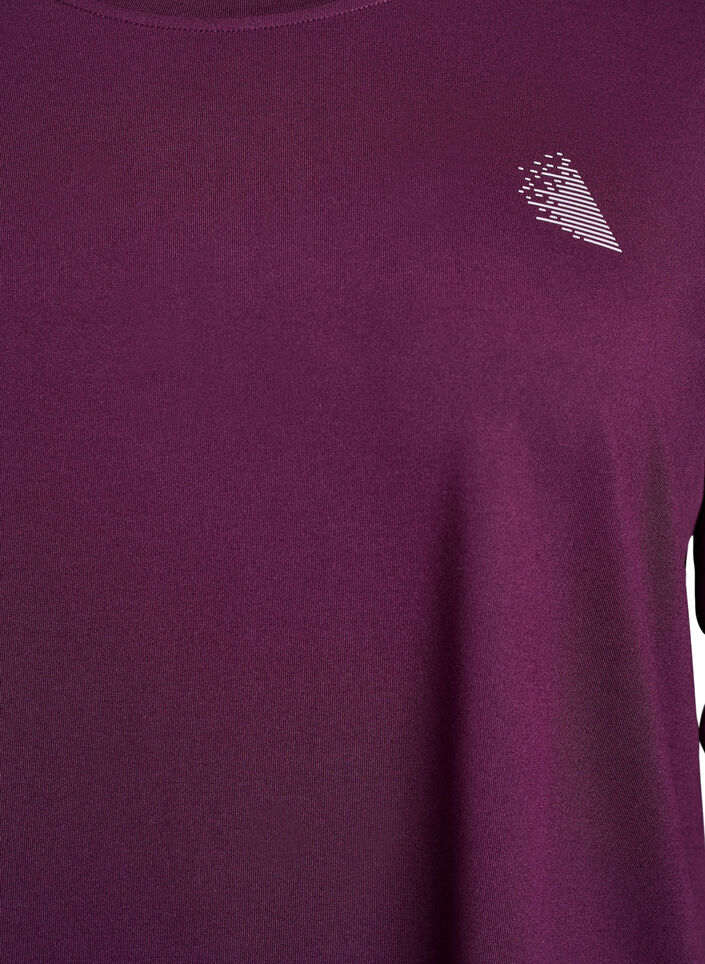 Haut de sport &agrave; manches 3/4, Violet, Packshot image number 2